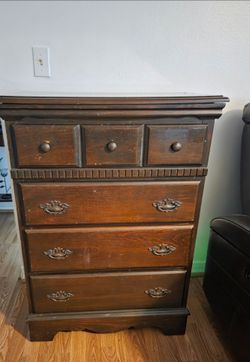 Vintage Wood Chest of Drawers