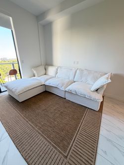 White cloud sectional (NEW IN BOXES)