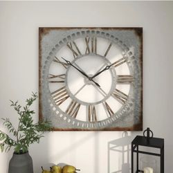 Metal Cutout Decorative Wall Clock