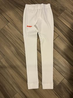 HERON PRESTON MADE IN ITALY WHITE THERMAL HEAVYWEIGHT PANTS SIZE MENS MEDIUM