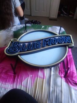 Blue Moon Bar Sign