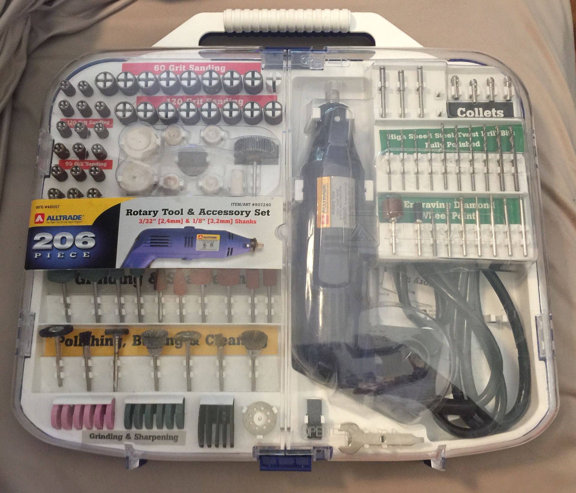 Alltrade (Dremel) Rotary Tool & Accessory Set 206-Pieces