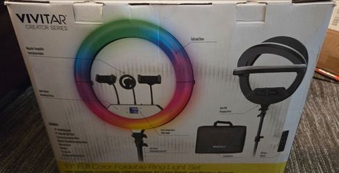 Vivitar Creator Series 18" Full Color Foldable Ring Light Set