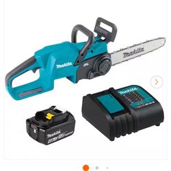 Makita LXT 14 in. 18V Lithium-Ion Brushless Electric Battery Chainsaw Kit (4.0 Ah)