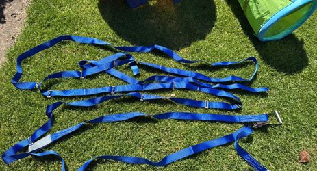SLSY Slackline Kit w/ Ratchet, Training Line & Carry Bag