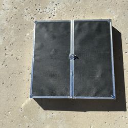 Dart Board & Cabinet w/darts