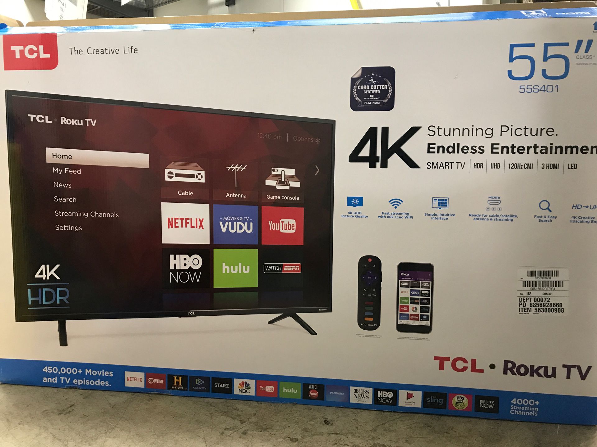 Tcl TV 55 inch