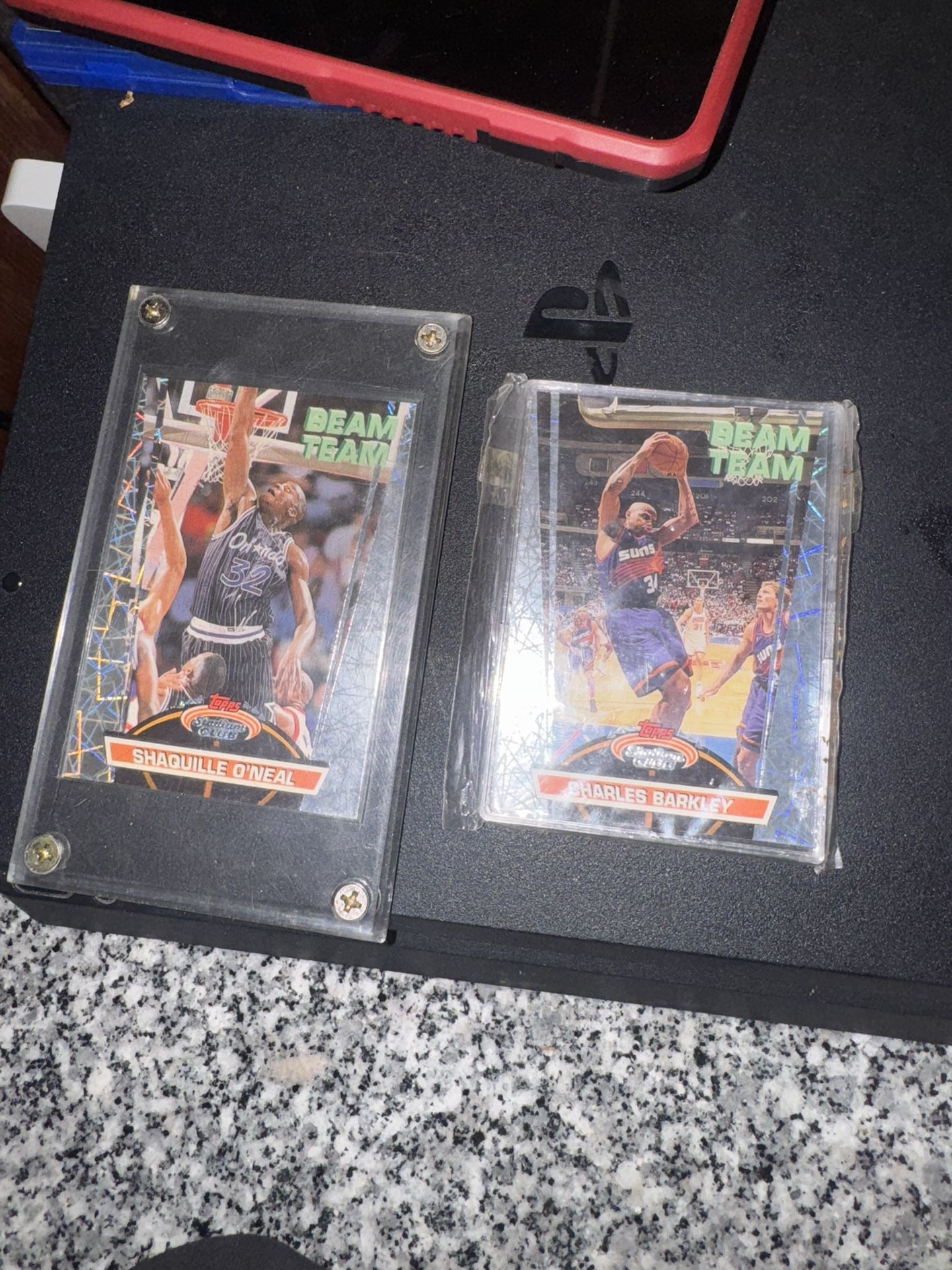 Shaquille O’neal And Charles Berkeley Beam Team Cards, Excellent Condition