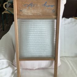 Wood/Rippled Glass Washboard. 1970’s. $28