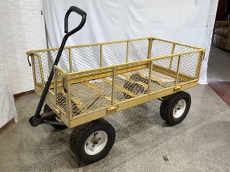 Heavy Duty Yellow Garden Cart