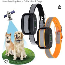 GPS Wireless Dog Fence, Electric Dog Fence for Outdoor, Adjustable Warning Strength, Rechargeable, Range 98-3281 ft, Pet Containment System, Harmless 