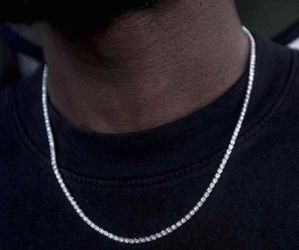 14k white gold necklace 20 in