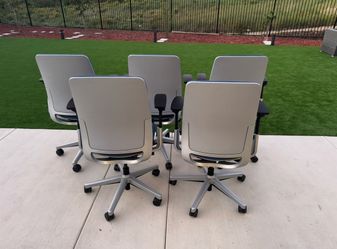 Steelcase Amia Fully Loaded Office Chair With Platinum Frame & Base