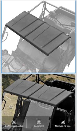 KIWI MASTER Poly Sport Roof for 2016-2026 Polaris Ranger 570 Full-Size Accessories Hard Roof Top Black New 100
