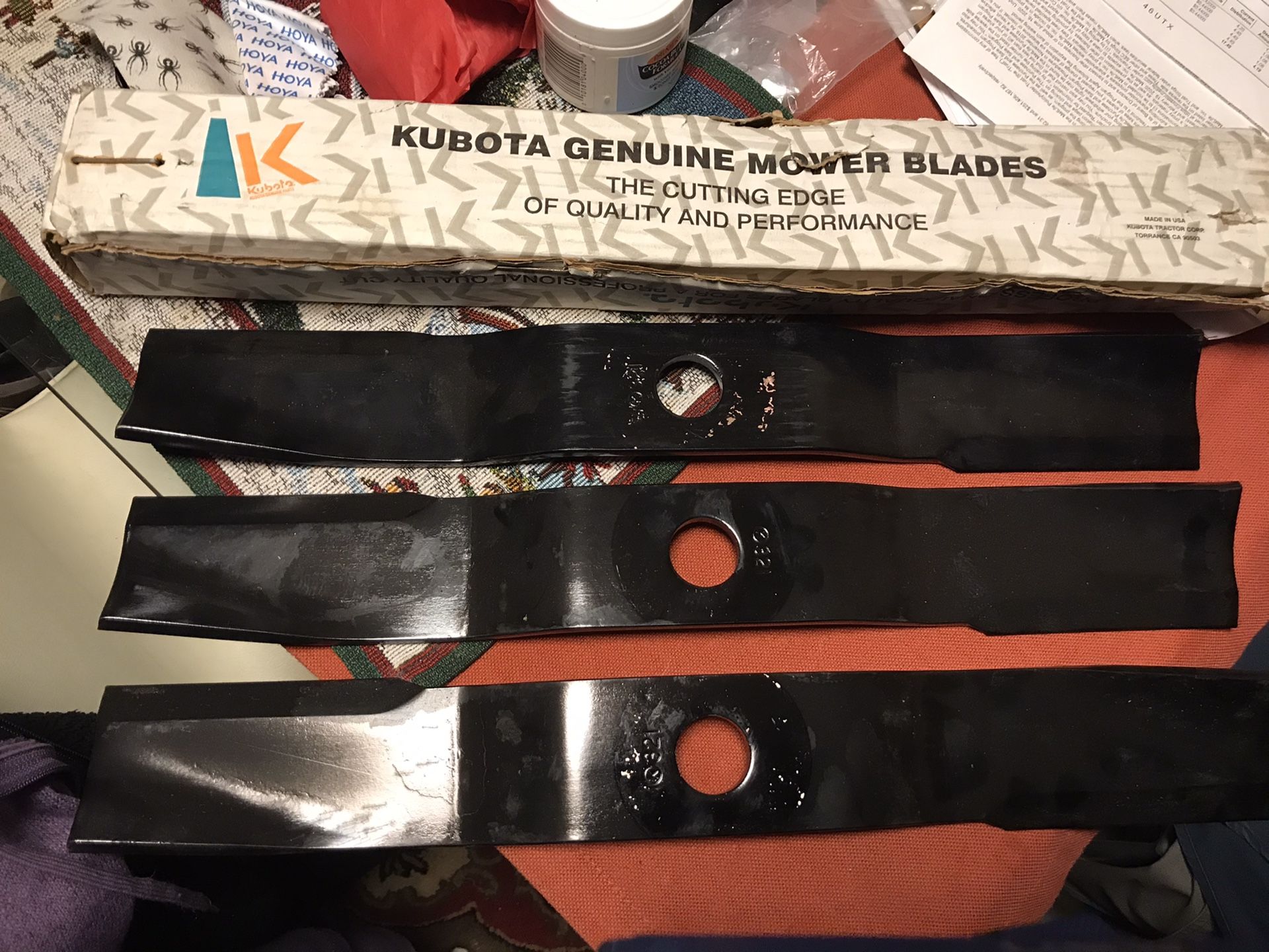 Kubota blades