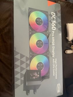 🖥️ PC 360mm AIO Liquid CPU Cooler – RGB + LCD