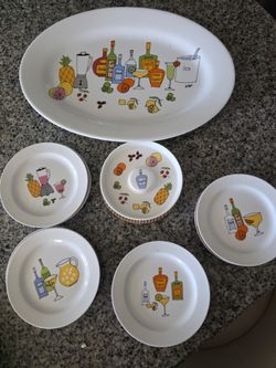 Porcelain Serve Wear -Tequila/Margarita Theme