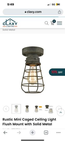 Rustic Mini Ceiling Light