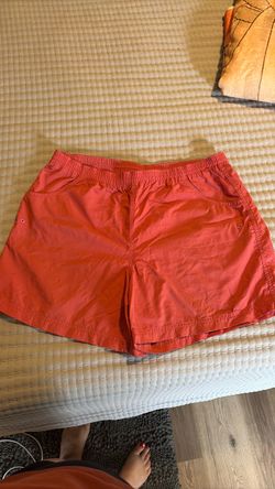 Columbia Red Elastic Waist Shorts