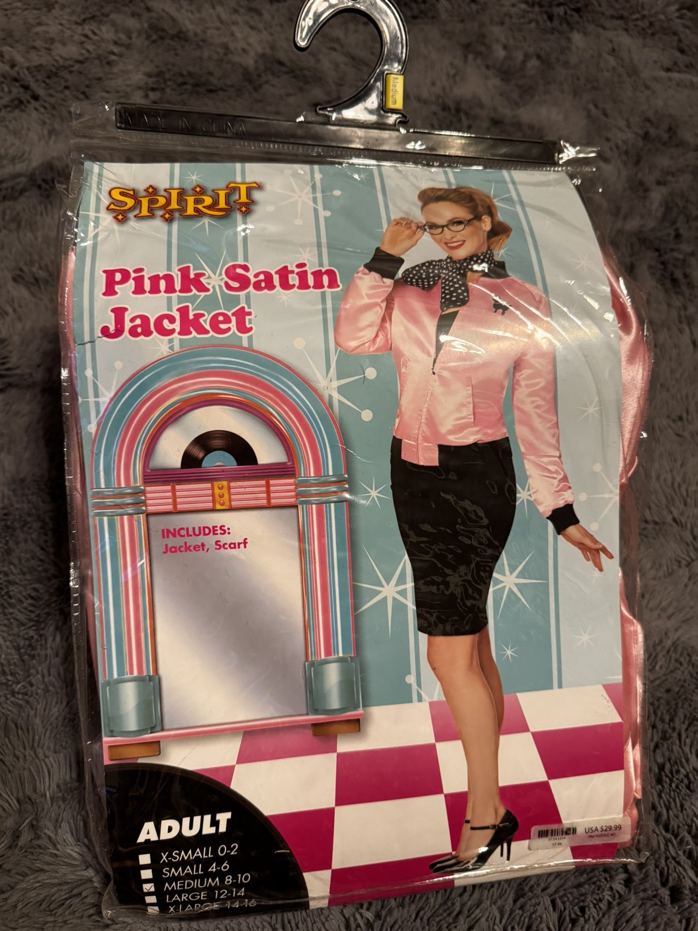 Pink Satin Jacket Halloween Costume