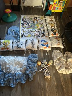 Baby Looney Toons Crib Bedding And Pillows