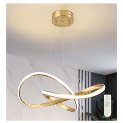20" Gold Modern led Chandelier for Living Room