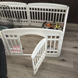Puppy fence - white plastic