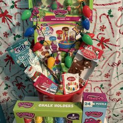 Barney Christmas Basket 