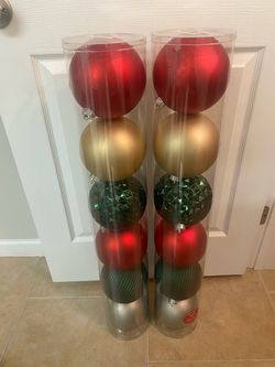 Brand New Assorted Christmas Ornaments - Large