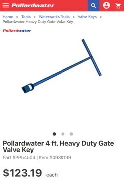 4 ft. Heavy Duty main Gate Valve Key