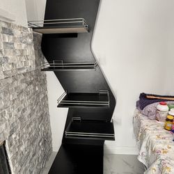 Beautiful black shelf, dresser, showcase