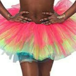 Rainbow Tutu Skirt New Adult Size Small Medium Pride Birthday 