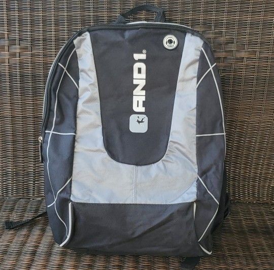 And1 Grey & Black Backpack