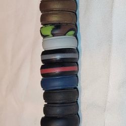 Silicone Wedding Bands Lot Bundle 