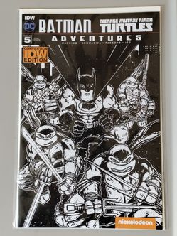 Wondercon Exclusive 2017 Batman/TMNT Adventures #5 Kevin Eastman Variant Comic Book