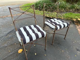 Vintage Wrought Iron Chairs