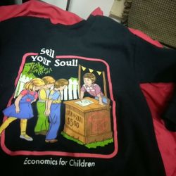 funny " sell your soul " sweatshirt (S)