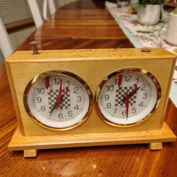 Vintage Jerger Schachuhr Analog Mechanical Chess Timer
