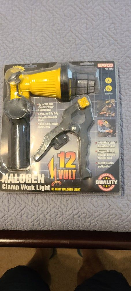 Halogen Clamp On Work Light