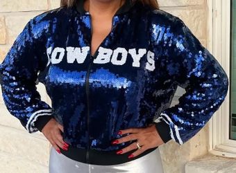 Dallas Cowboys Sparkly Sequin Jacket