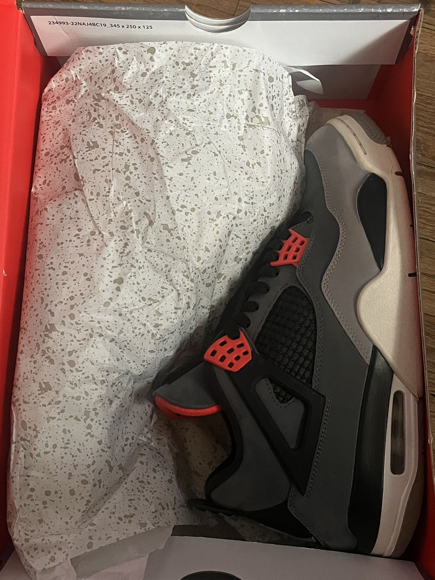 Jordan Retro “Infrared” 4 - Size 10