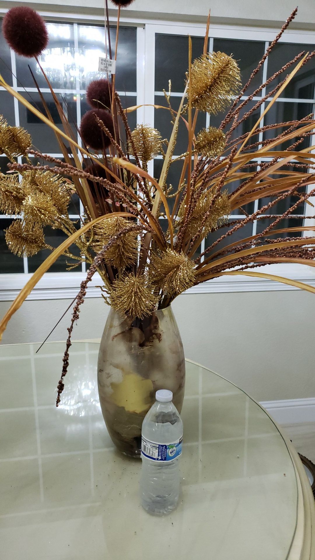 Beautiful vase and flowers