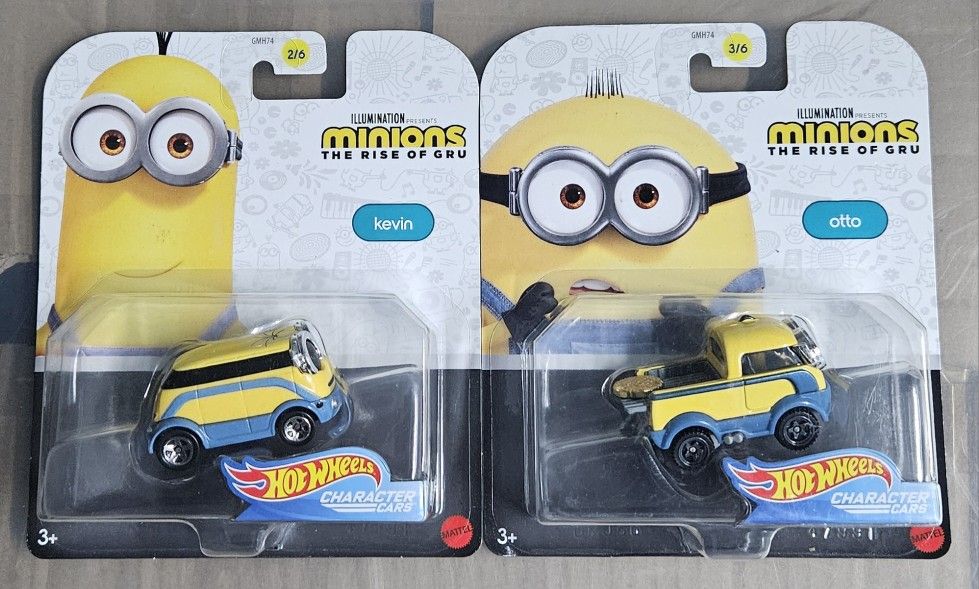 Hot Wheels Minions. $5 Each.