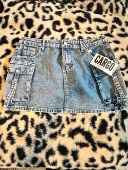 Charlotte Russe Denim Cargo Skirt