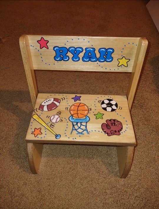 Handmade Kids Chair/Step Stool