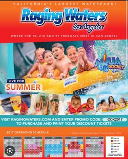 Raging waters water park tickets - Los Angeles