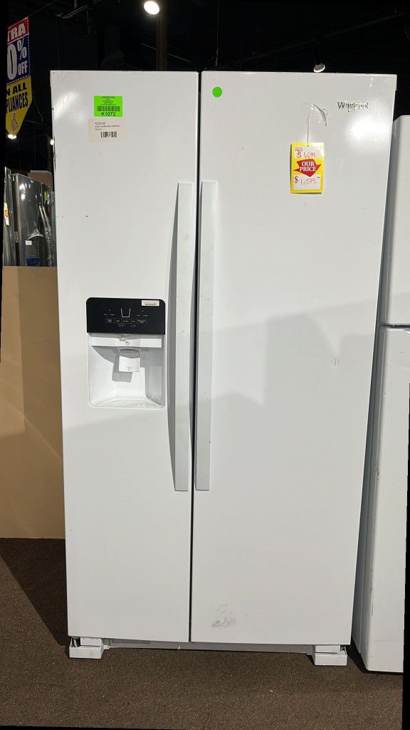 WHIRLPOOL WRS325SDHW 24.5-cu ft Side-By-Side Refrigerator 3V