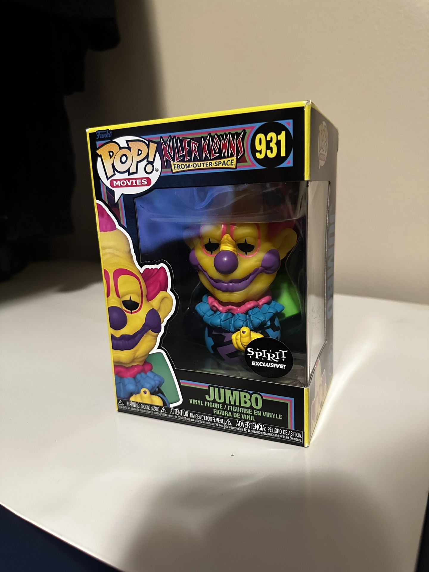 Jumbo Black Light 931 Killer Klowns Funko Pop