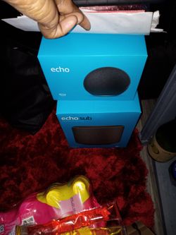 Echo Sub And Alexa Speaker 