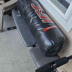 Heavy Weight UFC Punching Bag And Bench